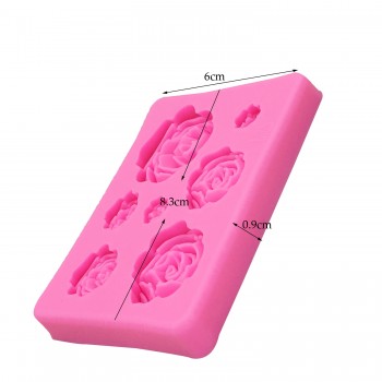 M1023 Rose Flowers silicone mold Cake Chocolate Mold wedding Cake Decorating Tools Fondant Sugarcraft Cake Mold