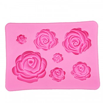 M1023 Rose Flowers silicone mold Cake Chocolate Mold wedding Cake Decorating Tools Fondant Sugarcraft Cake Mold