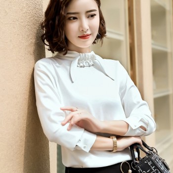 plus sze women tops long sleeve women shirts fashion woman blouse 2018 Autumn women blouse chiffon blouse shirt blusas 1605 50