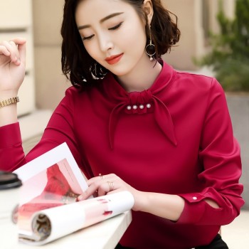plus sze women tops long sleeve women shirts fashion woman blouse 2018 Autumn women blouse chiffon blouse shirt blusas 1605 50