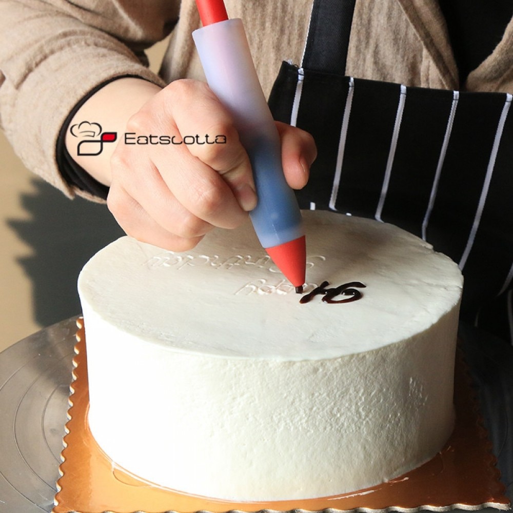 Silicone Food Writing Pen Chocolate Decorating tools Cake Mold Cream cup,cookie Icing Piping Pastry Nozzles kitchen accessories