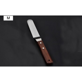 Tofok 1 PC 4/6/8/10/12 Inch Cream Knife Roasting Pastry Stainless Steel Butter Cake Spatula Smoother Wooden Handle Kitchen Tools