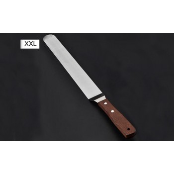 Tofok 1 PC 4/6/8/10/12 Inch Cream Knife Roasting Pastry Stainless Steel Butter Cake Spatula Smoother Wooden Handle Kitchen Tools