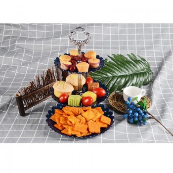 1set Cake Stand 3 Layers Wedding Cake Plate Stand Dessert Fruits Vegetable Placed Tool Wedding Birthday Party Cupcake Stand
