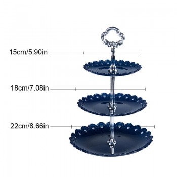 1set Cake Stand 3 Layers Wedding Cake Plate Stand Dessert Fruits Vegetable Placed Tool Wedding Birthday Party Cupcake Stand