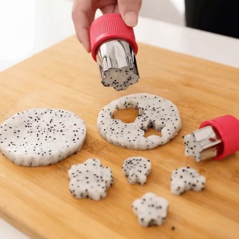 Rice Vegetable Fruit Cutter Mold 8Pcs/set Flowers Cartoon Cutter Mold Stainless Steel Cake Cookie Biscuit Cutting Shape Tools