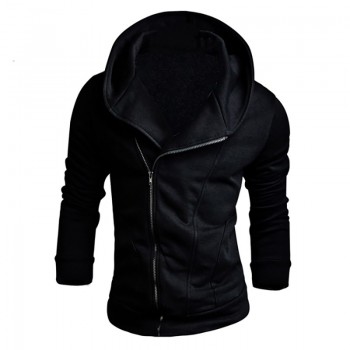 TANGNEST Men Hoodies 2019 New Design Male Solid Casual Fleece Sweatshirt Mens Slim Fit Zipper Popular Coat Size MWW883