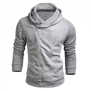 TANGNEST Men Hoodies 2019 New Design Male Solid Casual Fleece Sweatshirt Mens Slim Fit Zipper Popular Coat Size MWW883