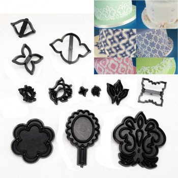 Fondant Cake Decorating Molds Set Plastic Cookie Cutter Pastry Biscuit Baking Tools 2019 New Year Music family animals balloon