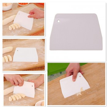 Qookiee Cake Smooth Cream Spatula Baking Pastry Tools Dough Scraper Kitchen Butter Knife Plastic Cake Cutter
