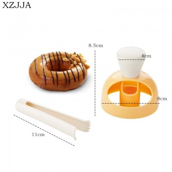 XZJJA Donut Mold Kitchen Desserts Bread Patisserie Bakery Baking Tools Cutter DIY Food Cookie Cake Stencil Doughnut Maker Mould