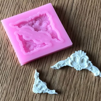 Hot Sale  DIY Sugar craft Cake Vintage Relief Border Silicone Mold Fondant Mold Cake decorating Tools Gum paste Mold