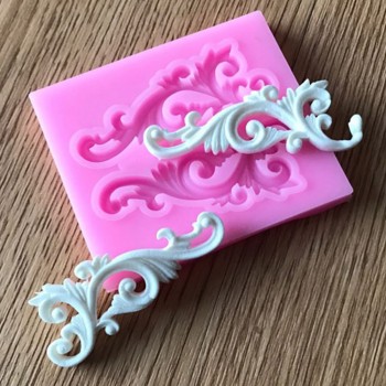 Hot Sale  DIY Sugar craft Cake Vintage Relief Border Silicone Mold Fondant Mold Cake decorating Tools Gum paste Mold