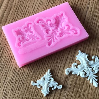 Hot Sale  DIY Sugar craft Cake Vintage Relief Border Silicone Mold Fondant Mold Cake decorating Tools Gum paste Mold