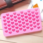 New DIY silicone mold chocolate heart 55 lattices mold cookie tray mold candy