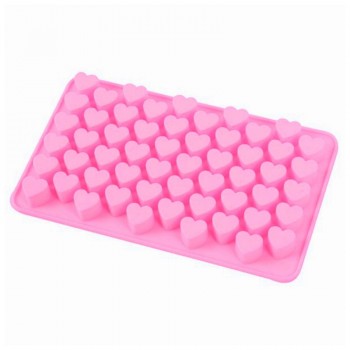 New DIY silicone mold chocolate heart 55 lattices mold cookie tray mold candy