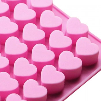 New DIY silicone mold chocolate heart 55 lattices mold cookie tray mold candy
