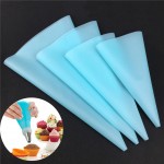 4pcs Confectionery Bag Silicone Icing Piping Cream Pastry Bag Nozzle DIY Cake Decorating Baking Decorating Tools Dropship