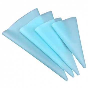 4pcs Confectionery Bag Silicone Icing Piping Cream Pastry Bag Nozzle DIY Cake Decorating Baking Decorating Tools Dropship