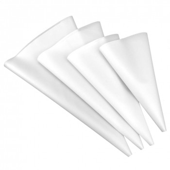 4pcs Confectionery Bag Silicone Icing Piping Cream Pastry Bag Nozzle DIY Cake Decorating Baking Decorating Tools Dropship