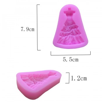 Aouke variety skirt dress silicone mold groom bride fondant cake mold bakingM102/D106/G057