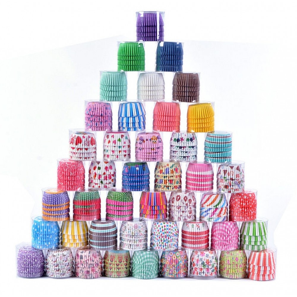 100Pc/Set Paper Cake Forms Cupcake Liner Baking Muffin Box Cup Case Party Tray Cake Mold Decorating Tools Muffin Cupcake Paper
