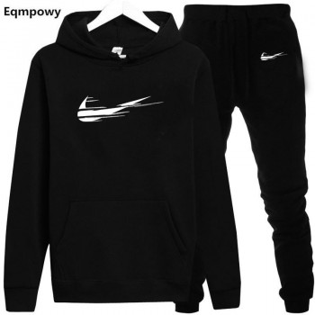 N Hoodie Sweatshirt Men/Women New Fashion Hoodies Sweatshirts+Sweatpants Suits 2018 Autumn Winter Warm Fleece Hooded Pullover