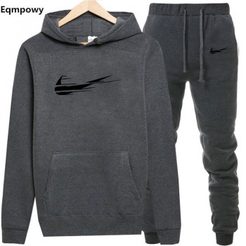 N Hoodie Sweatshirt Men/Women New Fashion Hoodies Sweatshirts+Sweatpants Suits 2018 Autumn Winter Warm Fleece Hooded Pullover