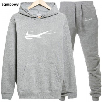 N Hoodie Sweatshirt Men/Women New Fashion Hoodies Sweatshirts+Sweatpants Suits 2018 Autumn Winter Warm Fleece Hooded Pullover