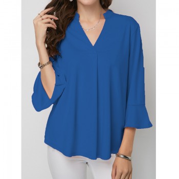 Dropship Womens Tops And Blouses Plus Size Shirt Blouse Shirts Tops Streetwear Blusas Mujer De Moda 2018 White Chiffon V-neck
