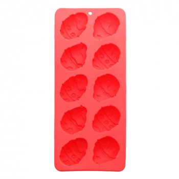 10-Cavity Easter Egg Silicone Chocolate Mold DIY Baking Cake Mold Random Colors Delivery