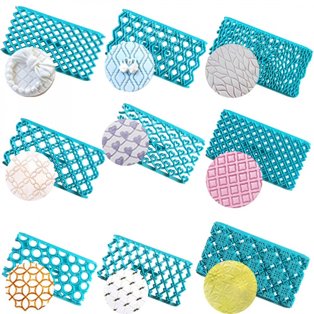 DIY Fondant Cake Embosser Flower Cookie Cutters Biscuit Molds Icing Embossing Decoration  Cutter Cake Bakeware Tools