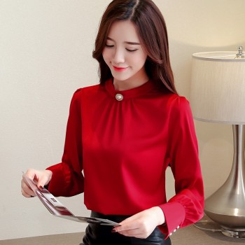 blusas mujer de moda 2018 long sleeve women shirts womens tops and blouses chiffon blouse shirt feminina plus size tops 1418 45