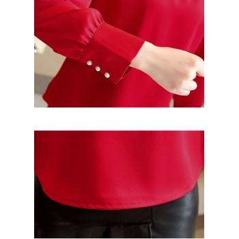 blusas mujer de moda 2018 long sleeve women shirts womens tops and blouses chiffon blouse shirt feminina plus size tops 1418 45