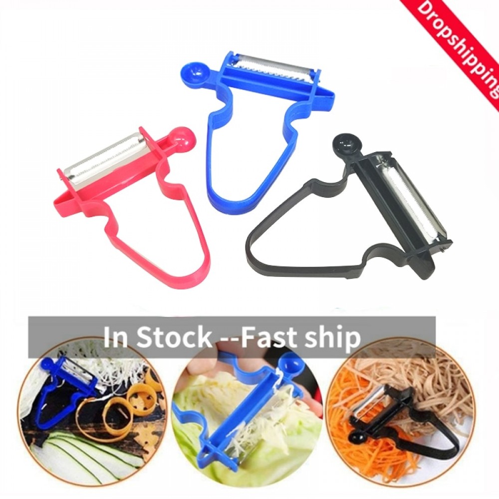 3pcs / set Slicer Chopper Peeler Julienne Cutter Multi Peel Blade Stainless Steel  Kitchen Tools Magic Trio Peeler Set