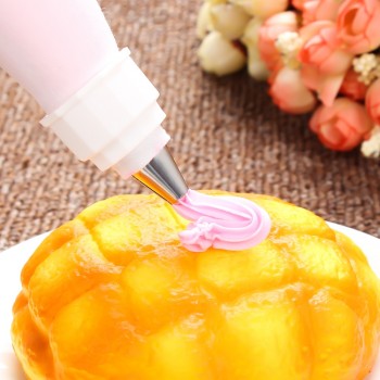 16PCS/SET Silicone DIY Icing Piping Cream Pastry Bags + 14PCS Nozzle Tips Set Cake Decorating Tools Mould + Coupler Converter