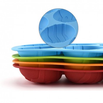 6 Cavity Easter Egg Shaped Bakeware Mould Dessert Silicone Cake Baking Tools DIY Easter Chocolate Mold Cake Decorating Tools