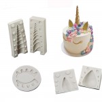 1PC/ 2PCS Unicorn/Ear/Eye silicone mold fondant mold cake decorating tools chocolate gumpaste mould