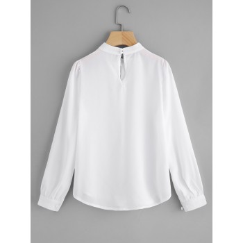 Dropship Womens Tops And Blouses Shirt Blouse Shirts Tops Blusas Mujer De Moda 2018 White Ladies Chiffon Summer Long Sleeve