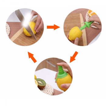 2Pcs/set Lemon Sprayer Fruit Juice Citrus Spray De Cocina Kitchen Cooking Tools Gadgets Orange Juice Squeeze Hand Juicer 8Z