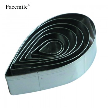 7pcs/set Stainless Steel Rose Petal Cake Cookie Cutter Mold Pastry Baking Mould Fondant Biscuit Cutter 52111