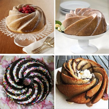 3D Big Swirl Shape Silicone Butter Cake Mould Kitchen Baking Form Tools for Cake Bakery Baking Dish Bakeware Mold Cake Pan