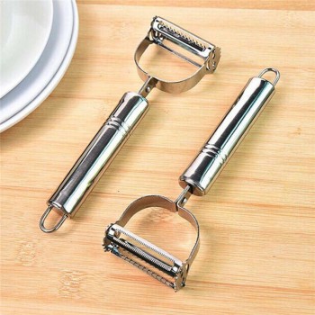 Free Shipping Kitchen Convenient Potato Peeler Stainless Steel Popular Slicer Julienne Cutter Parer Vegetable