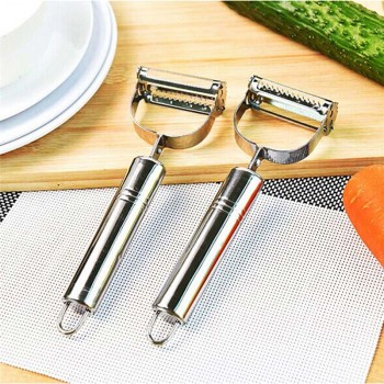 Free Shipping Kitchen Convenient Potato Peeler Stainless Steel Popular Slicer Julienne Cutter Parer Vegetable