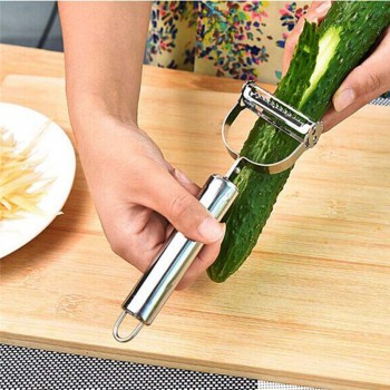 Free Shipping Kitchen Convenient Potato Peeler Stainless Steel Popular Slicer Julienne Cutter Parer Vegetable