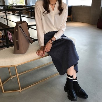Now Autumn Spring Women Tops and Blouses Chiffon Blouse Long Sleeve Shirts Fashion Ladies Tops 2018 Plus Size Women Shirt Blusas
