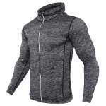 Fashion Men Hoodies Compression Hoody Crossfit Sweatshirts Mens Quick-drying Jersey Male Breathable Exercise Hooded Jacket Coat