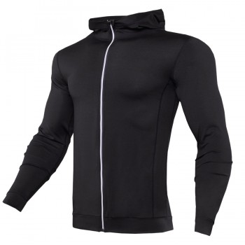 Fashion Men Hoodies Compression Hoody Crossfit Sweatshirts Mens Quick-drying Jersey Male Breathable Exercise Hooded Jacket Coat