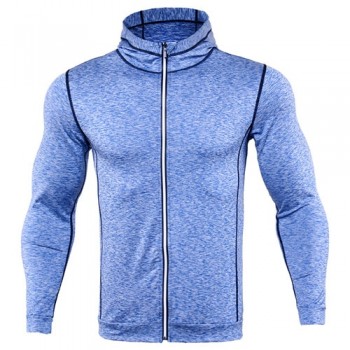 Fashion Men Hoodies Compression Hoody Crossfit Sweatshirts Mens Quick-drying Jersey Male Breathable Exercise Hooded Jacket Coat