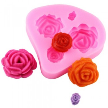 Mujiang Heart Rose Lace Silicone Molds Wedding Cupcake Fondant Cake Decorating Tools Gumpaste Chocolate Mold Soap Clay Moulds